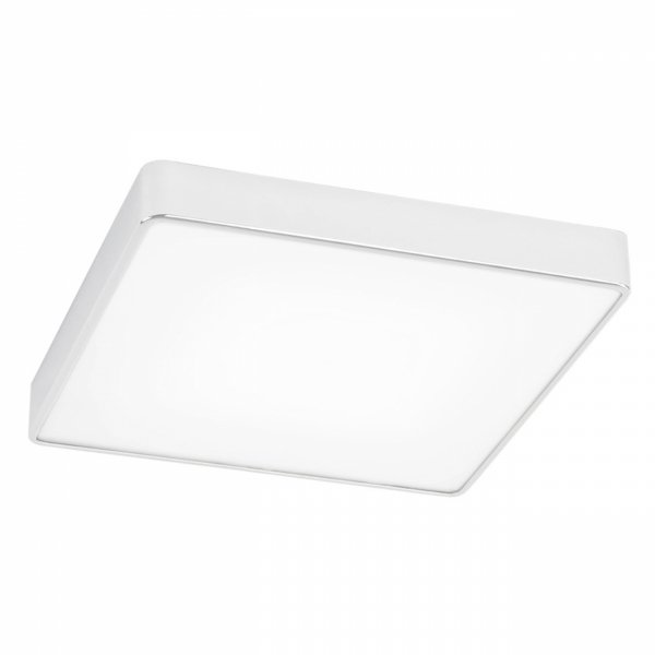 Uniwersalny metalowy plafon biały mały mleczna szyba lampa natynkowa wbudowany moduł ONTARIO LED 3572 Argon