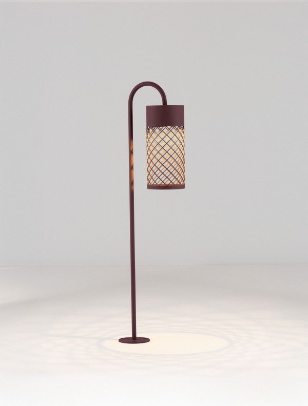 Minimalistyczny słupek ogrodowy uniwersalny LED aluminiowy kolor rdzawy tuba IP65 DONZUELA LE75151 Luces Exclusivas