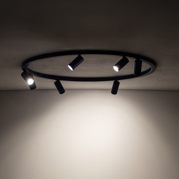 Nowoczesna lampa sufitowa granatowy minimalistyczny plafon FOURTY ROUND VII NAVY BLUE 11947 Nowodvorski Lighting 