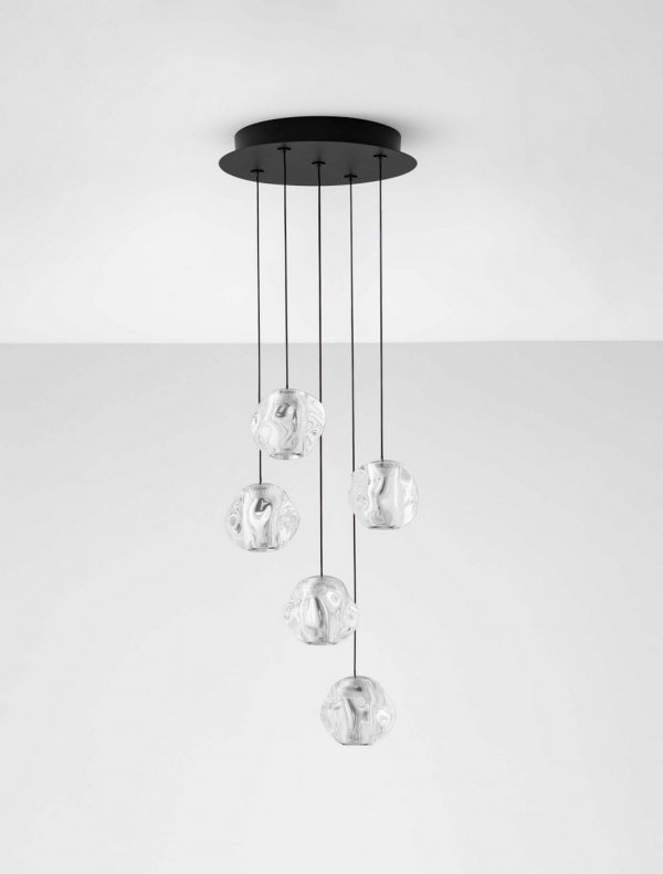 Nowoczesna Molekularna Lampa Wisząca Salonowa Białe Kule LUCES EXCLUSIVAS CHEPEN LE44642