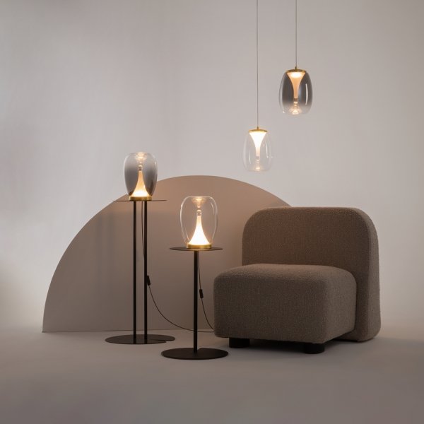 Nowoczesna Lampka Stołowa LED Szklany Klosz SPLASH MOD282TL-L15G3K1 MAYTONI