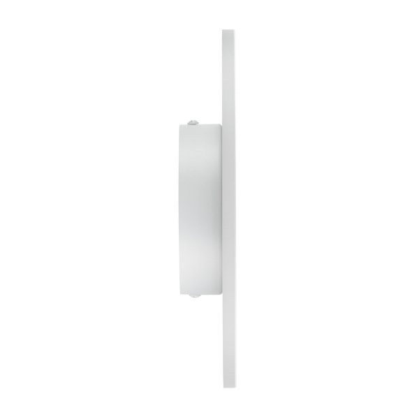 Lampa ścienna kinkiet biały okrągły 25cm płaski metalowy minimalistyczy NYX ST-8293W/25 white Step Into Design