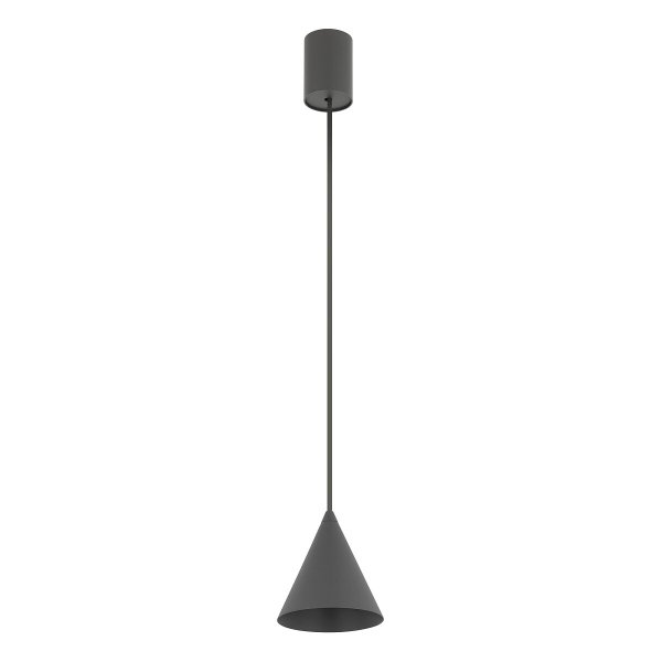 Lampa wisząca stożkowa ZENITH XS umbra grey 11454 Nowodvorski Lighting