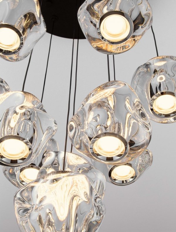 Nowoczesna Molekularna Lampa Wisząca Salonowa Białe Kule LUCES EXCLUSIVAS CHEPEN LE44427
