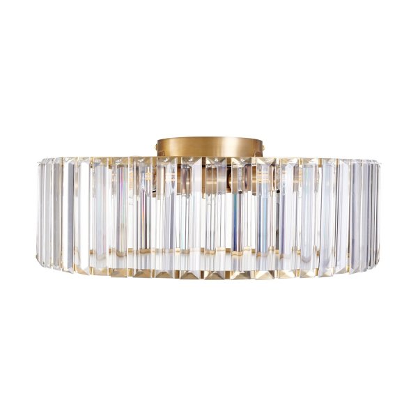 Plafon szklany złoty okrągły 40cm glamour designerski elegancki nowoczesny ST-D8801C-R40-MAGIA Step Into Design