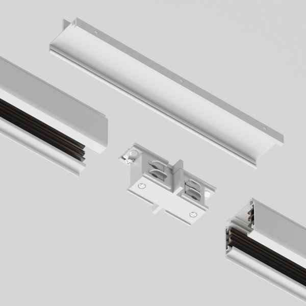 Komponenty do natynkowego systemu szynowego 3-fazowego łącznik wewnętrzny prosty Accessories for tracks Trinity MAYTONI TRA005CI-31W