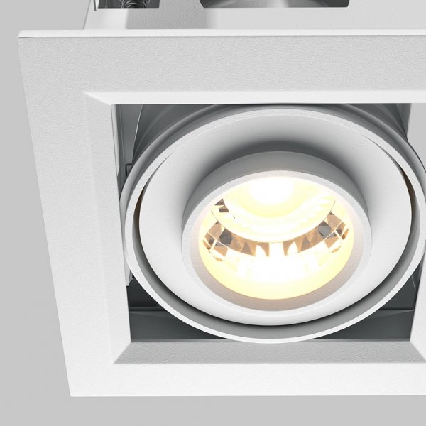 Biała Oprawa Wpuszczana Downlight Metal Modern Maytoni DL093-01-10W3K-W