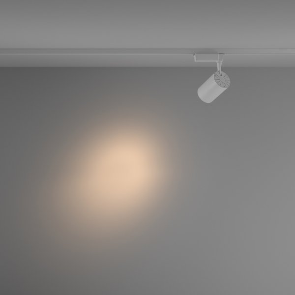  Lampa szynowa reflektor szynoprzewody jednofazowe LED nowoczesny aluminium biała regulowana tuba VUORO MAYTONI TR003-1-26W3K-S-W