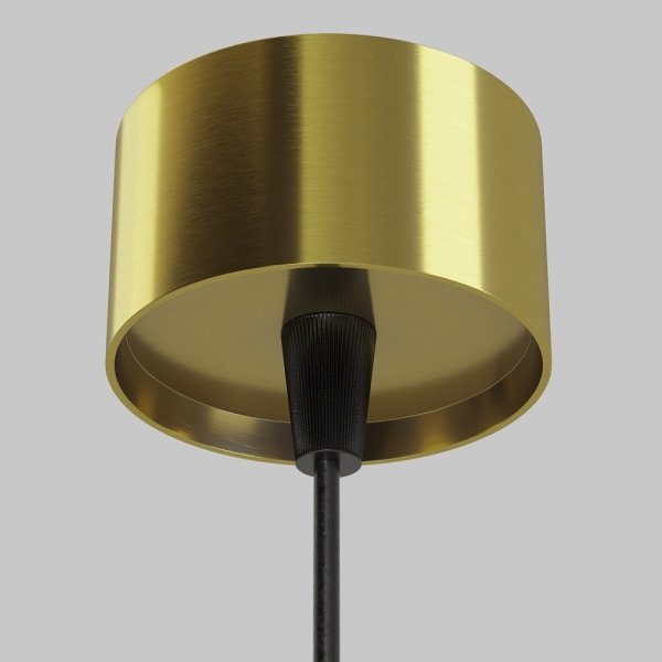 Lampa wisząca minimalistyczna LED aluminium mosiądz nad stół do jadalni do salonu Focus LED Maytoni P072PL-L12W3K-BS