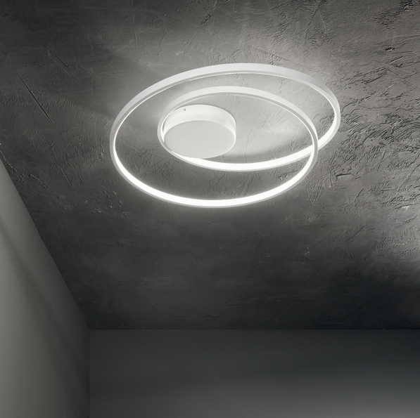 Lampa sufitowa LED okrągła biała minimalistyczna klasyczna Oz pl on-off 2700k 342283 IDEAL LUX 