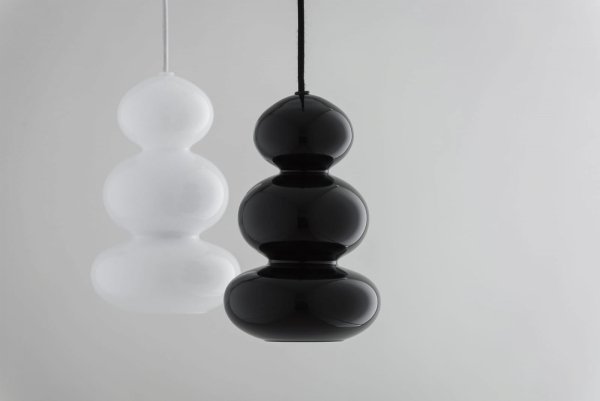 Designerska lampa wisząca czarno ciemna zieleń szkło ORLANDO PLUS 8827