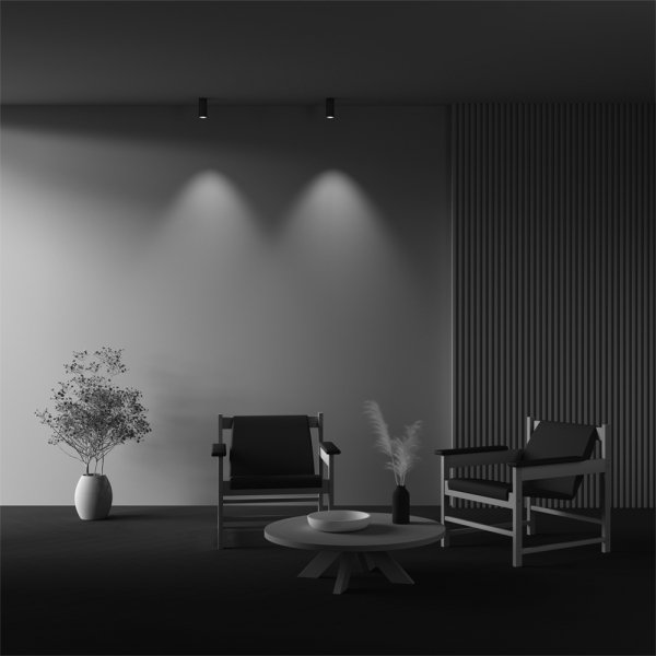 Lampa sufitowa natynkowa nowoczesna tuba aluminiowa mosiądz FOCUS LED  MAYTONI C056CL-L12W3K-W-BS