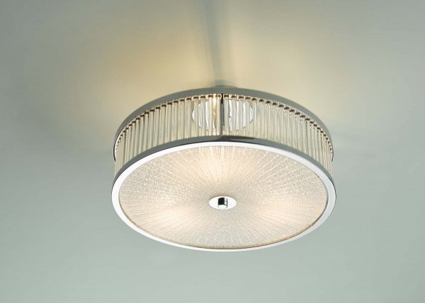 Szklany Plafon Sufitowy Klasyczny Chrom ARAMIS ARA5250 DAR LIGHTING