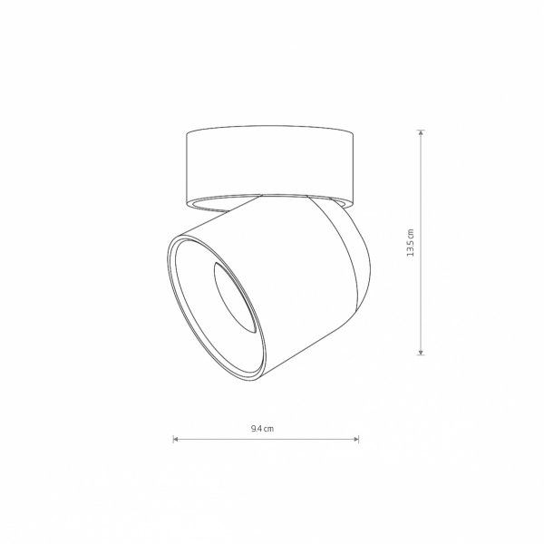 Lampa sufitowa kinkiet spot regulowany czarny IP54 Oscar Nowodvorski Lighting 11346