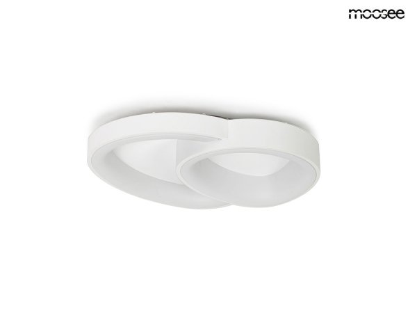 Lampa sufitowa plafon designerska nowoczesna LED organiczny kształt ściemniane światło CELLS 2 biała MSE1501100502 Moosee King Home