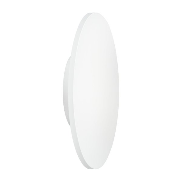 Lampa ścienna kinkiet biały okrągły 25cm płaski metalowy minimalistyczy NYX ST-8293W/25 white Step Into Design