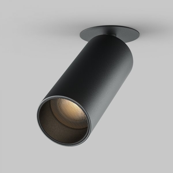 Lampa sufitowa tuba czarna aluminiowa regulowana FOCUS LED MAYTONI C053CL-L12W3K-W-B