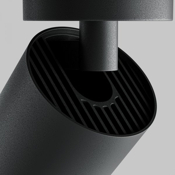 Lampa sufitowa plafon spot minimalistyczna klasyczna LED regulowa tuba aluminium czarna Focus Zoom MAYTONI C055CL-L12W3K-Z-B