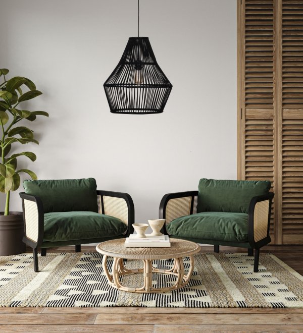 Lampa sufitowa bambusowa 46x46x50cm