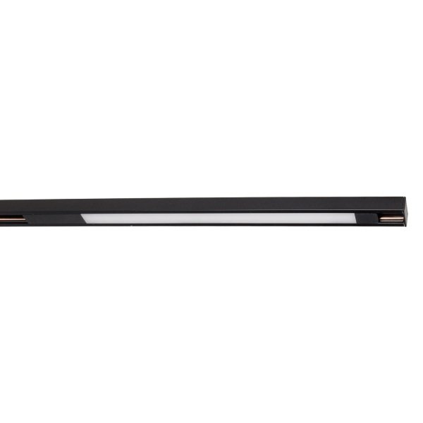 Linia do szynoprzewodu czarna płaska LED listwa minimalistyczna nowoczesna On-Off- MICRO11 N0008N MAXLIGHT