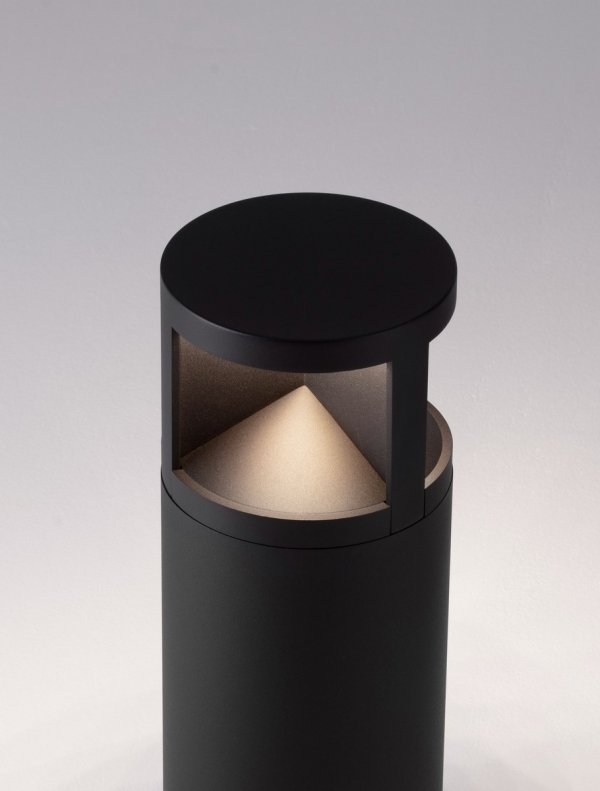 Minimalistyczny słupek ogrodowy klasyczny LED tuba aluminiowy czarny uniwersalny IP65 NEVARRO LE75126 Luces Exclusivas