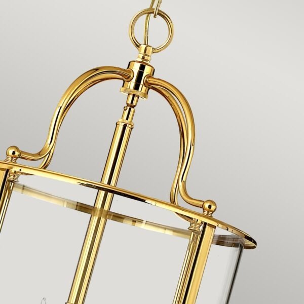 Lampa wisząca świecznik Hinkley Lighting Gentry HK-GENTRY-P-L-PB klasyczny dworkowy żyrandol świecznikowy polerowany mosiądz