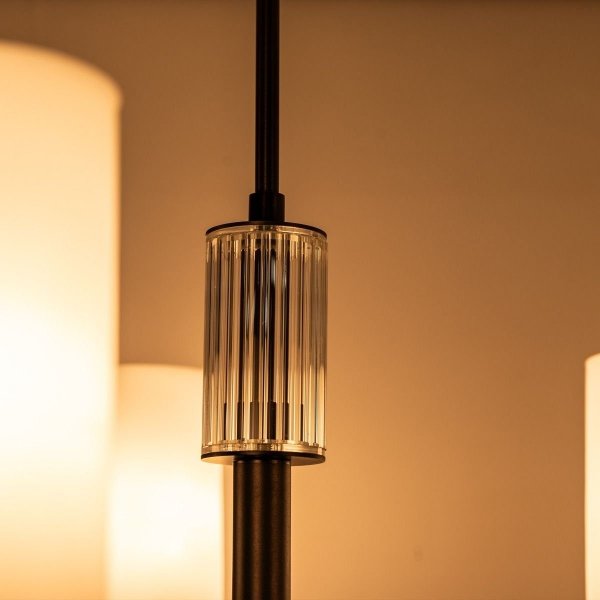 Lampa wisząca 1246 VINCENZA Czarny Elegancki Żyrandol Zuma Line