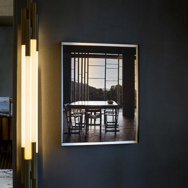 Lampa ścienna szklana z dekoracyjnych rurek 150cm złota designerska dekoracyjna ORG W 1500 DCW Editions