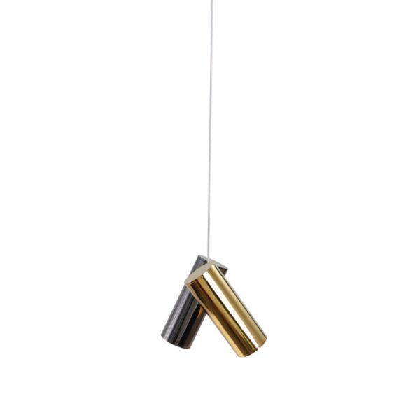 Nowoczesna złoto czarna lampa wisząca do salonu tuby JADE AZ6212 Azzardo
