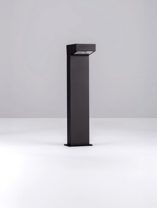 Minimalistyczny słupek ogrodowy klasyczny LED prostokątny aluminiowy czarny uniwersalny IP65 CALMARE LE75120 Luces Exclusivas