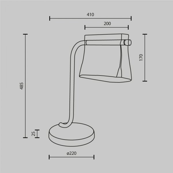 Nowoczesna Lampka Biurkowa Dekoracyjna LED Mosiądz CABARETMOD170TL-L8BS3K MAYTONI