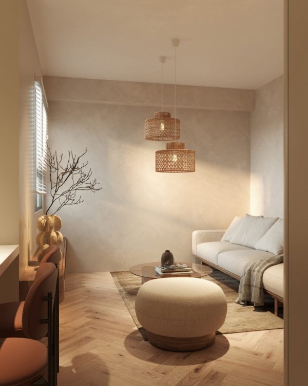 Lampa Wisząca Brązowa Boho RAFFLE P0587 MAXLIGHT