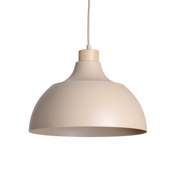 Jasno brązowa minimalistyczna lampa wisząca w stylu rustykalnym z elementem drewnianym CAP SABIA 10656 TK-Lighting 