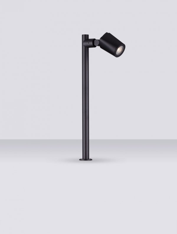 Lampa ogrodowa słupek aluminiowa czarna regulowana tuba minimalistyczna klasyczna możliwość ściemniania IP65 TRASERA LE75163 Luces Exclusivas