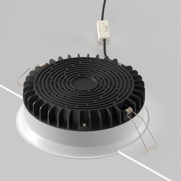 Okrągła Oprawa Wpuszczana Do Łazienki Downlight Okno Maytoni DL055-18W3-4-6K-W