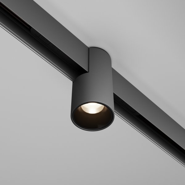 Ścieżka świetlna lampa szynowa LED nowoczesna tuba aluminium czarna możliwość ściemniania Alfa MAYTONI TR122-4-7W-DS-B
