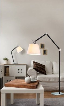 LAMPA PODŁOGOWA AZZARDO ZYTA AZ1849+AZ2602 BIAŁA NOWOCZESNA