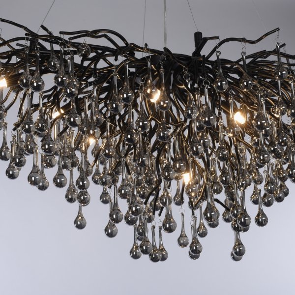 Lampa Wisząca ICICLE 2192-18 Zuma Line Czarny | Nowoczesny Żyrandol 11xG9