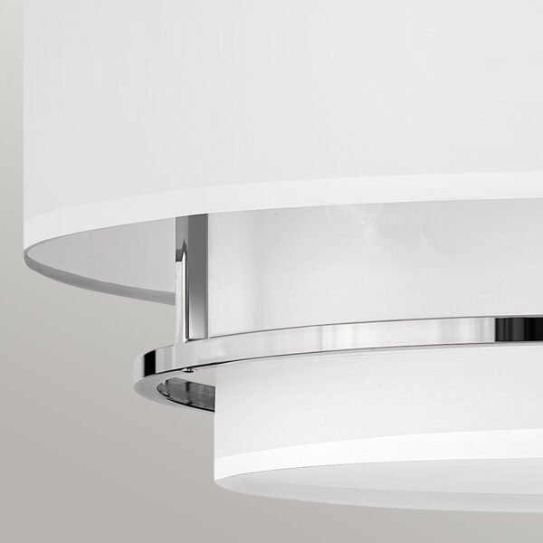Lampa wisząca Graham Hinkley HK-GRAHAM-L-PN Polerowany nikiel w stylu Art Deco 