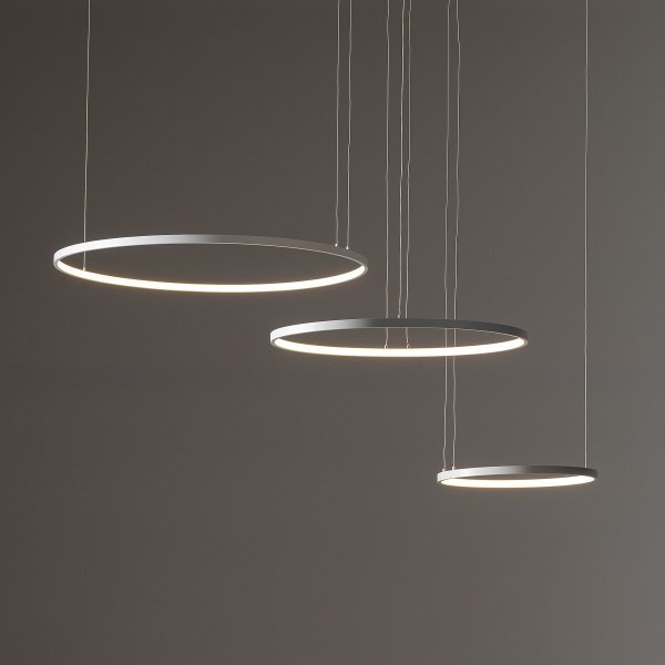 Nowoczesna czarna lampa wisząca LED potrójny okrąg CIRCOLO 11648 Nowodvorski Lighting