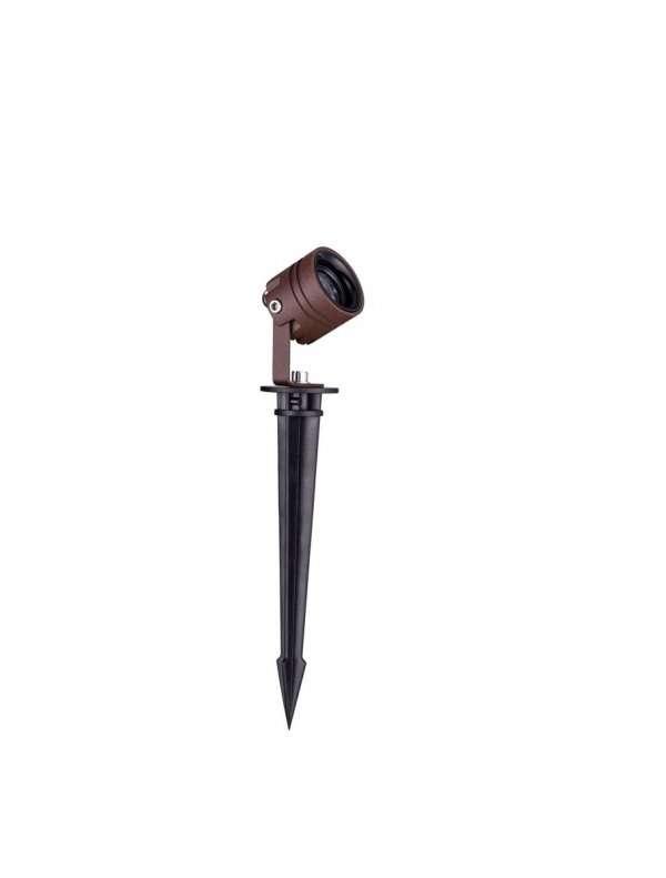 Lampa ogrodowa reflektor LED aluminiowa kolor rdzawy regulowana minimalistyczna klasyczna IP65 Luces Exclusivas