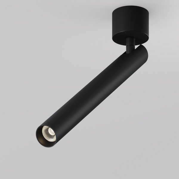  Lampa sufitowa plafon spot minimalistyczna klasyczna LED regulowa tuba aluminium czarna Focus T MAYTONI C141CL-L300-6W3K-B