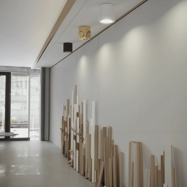 Lampa sufitowa do łazienki tuba Yaskr Luna 1xGU10 złota IP65 CL0103-GD