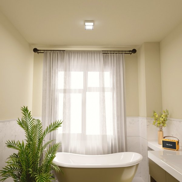 Nowoczesny biały plafon sufitowy LED Nafis PLF-53628-WH Italux