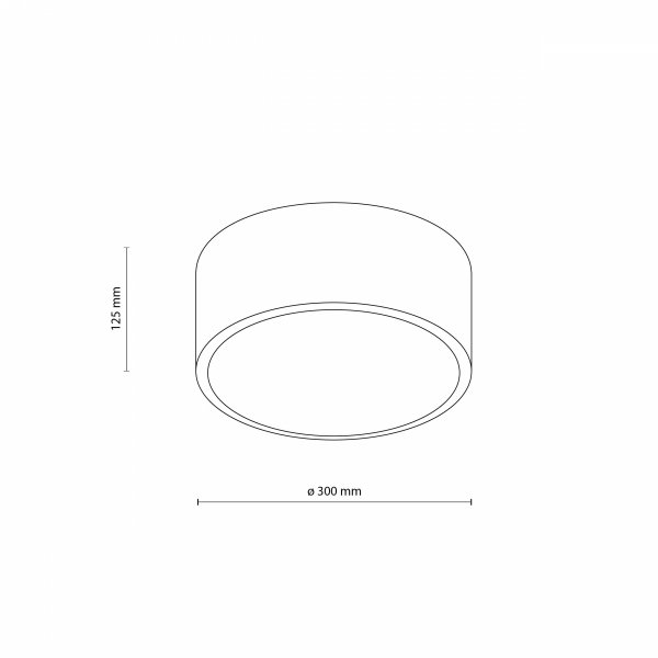 Wymiary techniczne plafon LIVO S 10984 TK-Lighting