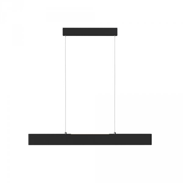 Minimalistyczna nowoczesna lampa wisząca LED listwa metalowa czarna regulacja wysokości Step MAYTONI P010PL-L23B4K
