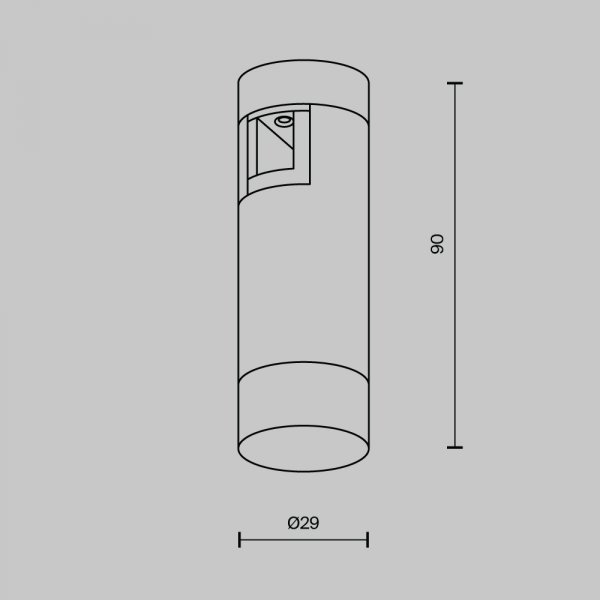 Ścieżka świetlna lampa szynowa tuba LED aluminium mosiądz Skim MAYTONI TR145-1-3W2.7K-W-BS-DE