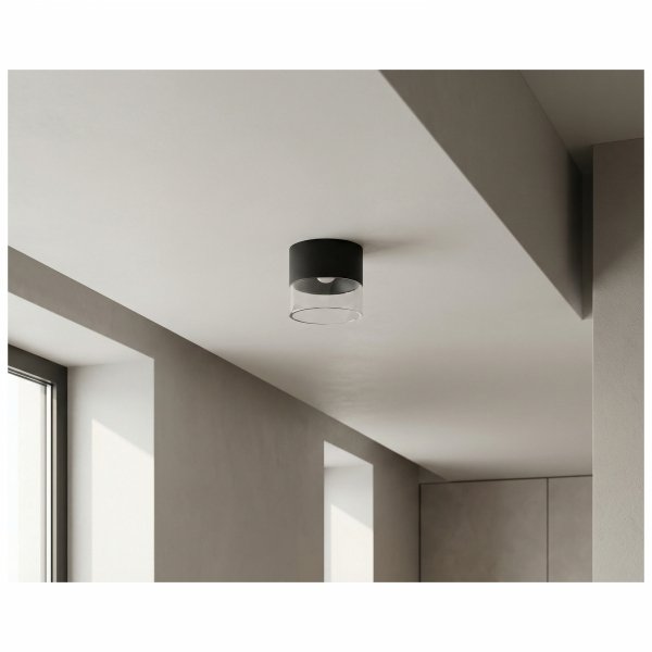 Czarna lampa sufitowa plafon spot LIMAN LED 10W CCT 3000/4000 K Azzardo AZ6550