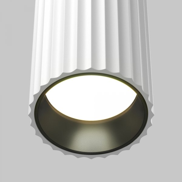 Lampa wisząca minimalistyczna aluminium biała nad stół do jadalni do salonu regulacja wysokości Calipso MAYTONI P106PL-01-GU10-W