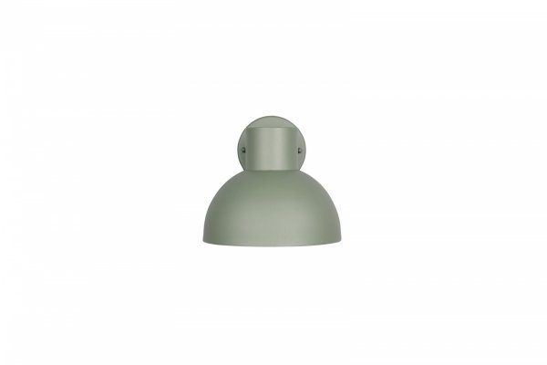 Kinkiet zewnętrzny zielony aluminiowy półokrągły klosz minimalistyczny klasyczny uniwersalny ELBE IP44 262360115 Trio
